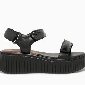 Chunky Black Platform Sandals with Adjustable Straps- Dolce Vita, Size (11)